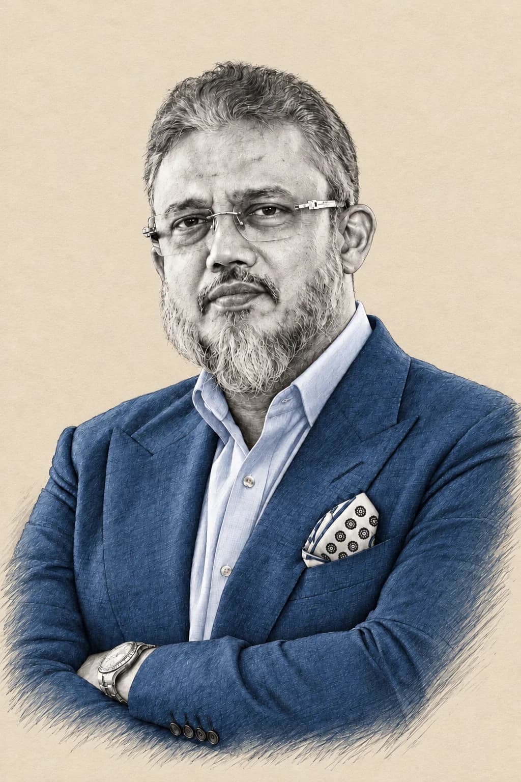 Portrait of ANJ, Founder